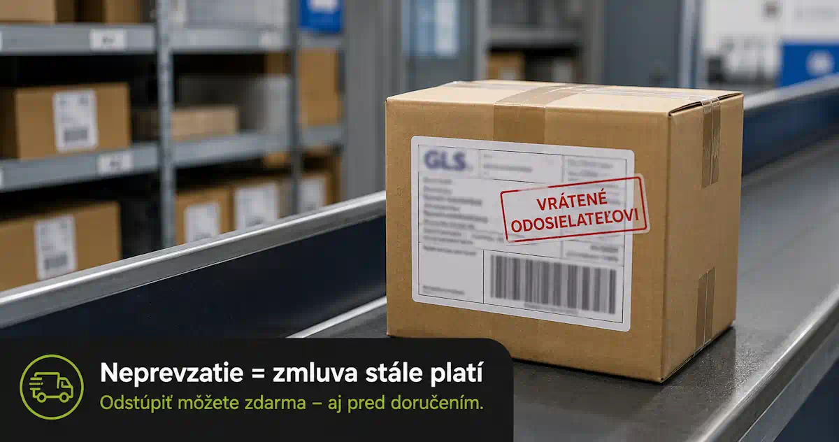 Neprevzatá zásielka z e-shopu HD-SHOP.sk – balík vrátený odosielateľovi