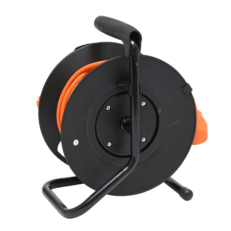 Predlžovací bubon 25 m, 1 zásuvka, 3×1,5 mm², oranžový kábel (FBUBEN-25/1 3*1,5)