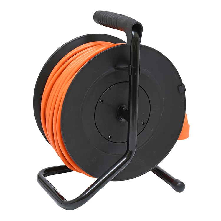 Predlžovací bubon 50 m, 1 zásuvka, 3×1,5 mm², oranžový kábel (FBUBEN-50/1 3*1,5)