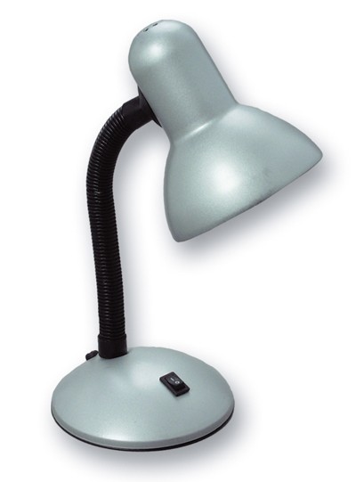 Stolná lampa BOND na E27, strieborná (L077M-STR)