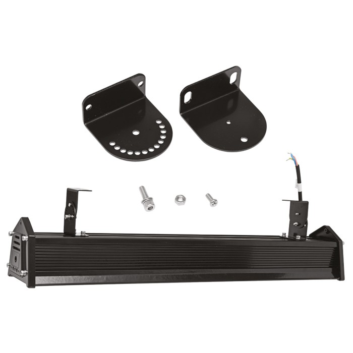 Lineárne priemyselné LED svietidlo LINEAR, 150 W, 20250 lm, 5000 K, IP65, IK10, čierne (LB02-150W)