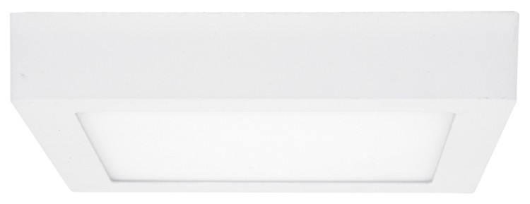 Bočný pohľad na prisadený štvorcový LED panel Ecolite RAFA 2 24V, výška telesa 30 mm
