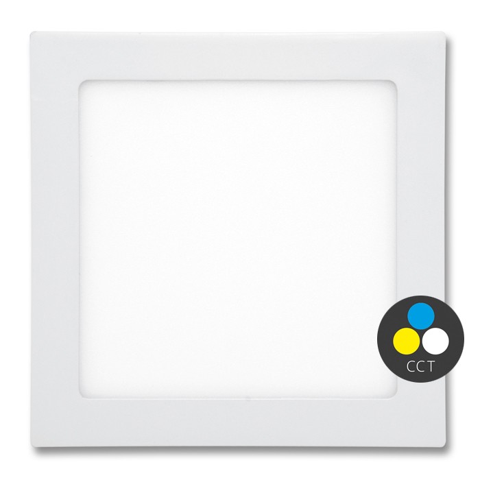 Zapustený LED panel RAFA 24V štvorec, 30 × 30 cm, 25 W, CCT, IP44, biely (LED24V-WSQ-CCT/24W/BI)