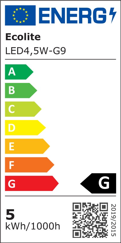 LED žiarovka G9, 4,5 W, 370 lm, 4200 K (LED4,5W-G9/4200)