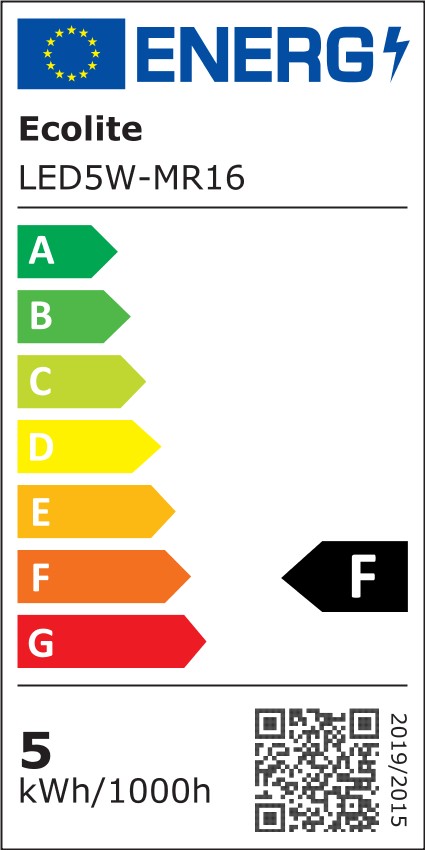 LED žiarovka MR16 GU5.3 12 V, 5 W, 470 lm, 2700 K (LED5W-MR16/2700)