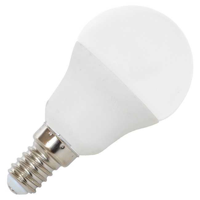 LED žiarovka E14 mini guľa G45, 7 W, 630 lm, 4100 K (LED7W-G45/E14/4100)