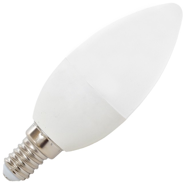 LED žiarovka E14 sviečka, 7 W, 595 lm, 2700 K (LED7W-SV/E14/2700)