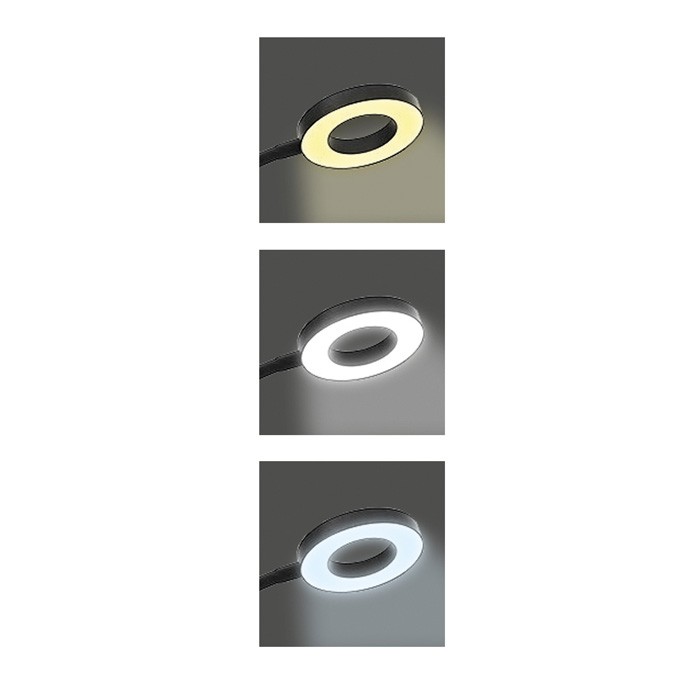 Stolná LED lampa MILA, 8 W, stmievateľná, CCT, čierna (LU15A-CR)