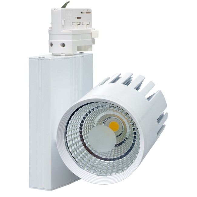 LED svietidlo na 3-fázovú lištu TRACK, COB, 30 W, 4100 K, biele (TR-TL-30W/BI)
