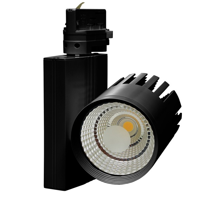 LED svietidlo na 3-fázovú lištu TRACK, COB, 30 W, 4100 K, čierne (TR-TL-30W/CR)
