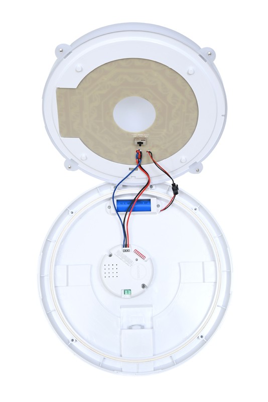 Stropné LED svietidlo ZARA so senzorom HF a núdzovým modulom, 30 cm, 16 W, CCT, IP66, IK10 (WHST706/HF/EM-16W/CCT)