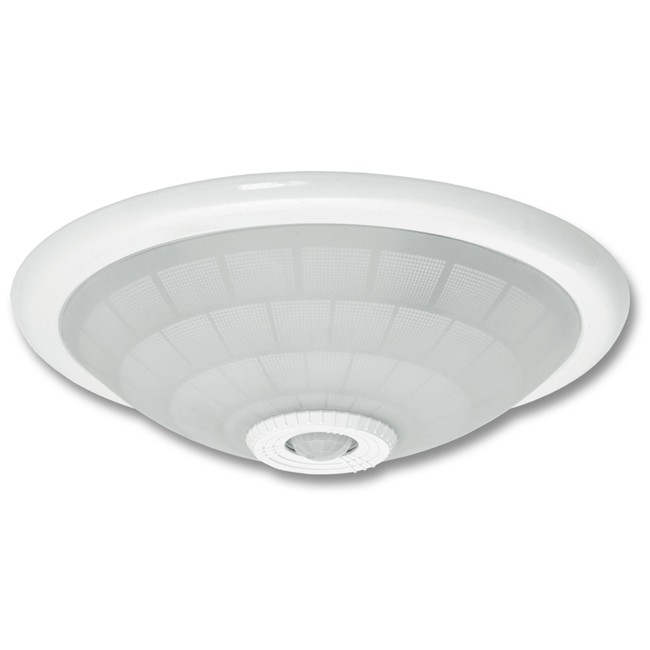 Stropné svietidlo VERA na 2× E27 so senzorom pohybu PIR, 30 cm, IP20, biele (WHST78-BI)