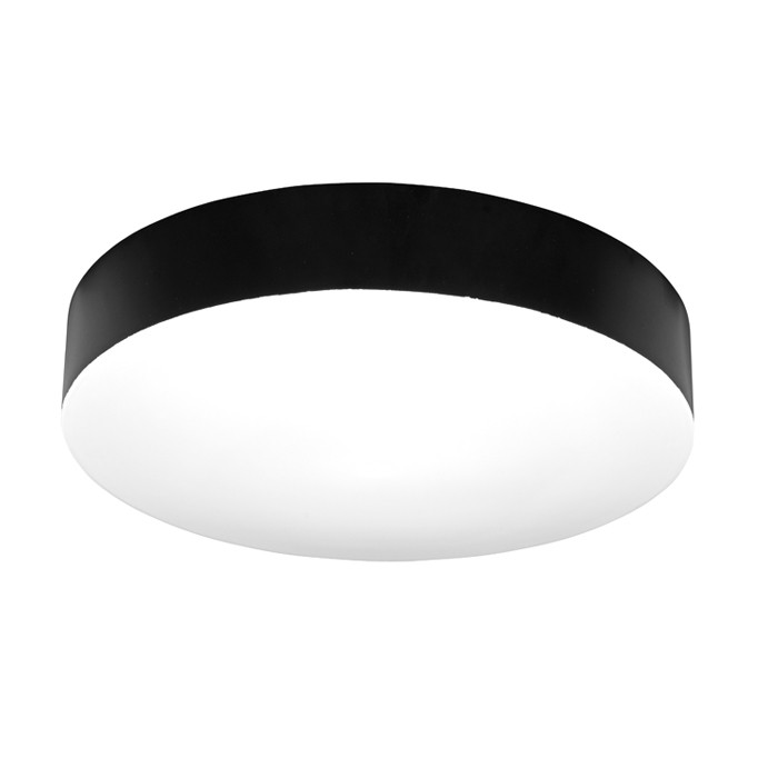 Stropné LED svietidlo MAKARON kruh, Ø 40 cm, 36 W, CCT, IP44, čierne (WML400-CCT/36W/CR)