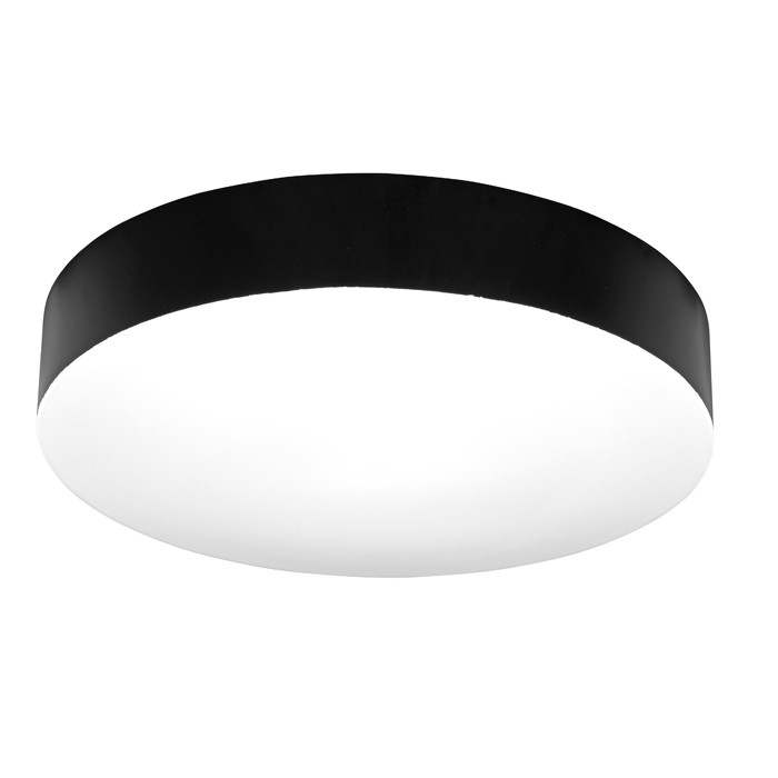 Stropné LED svietidlo MAKARON kruh, Ø 50 cm, 50 W, CCT, IP44, čierne (WML500-CCT/50W/CR)