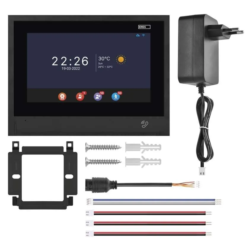 Monitor videovrátnika GoSmart IP880B 2WIRE s príslušenstvom