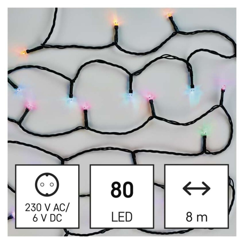 GoSmart LED vianočná reťaz, 8 m, vonkajšia aj vnútorná, RGB, programy, časovač, wifi