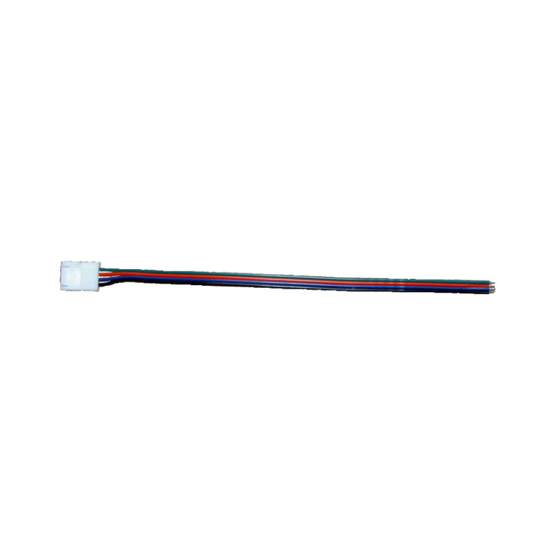 Napájací konektor pre RGB LED pásy 10 mm (4 piny) s káblom 15 cm