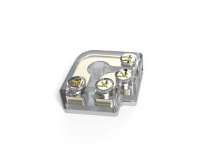 Rohová skrutkovacia spojka pre LED pásy 8–10 mm (KM-10A-2P L)