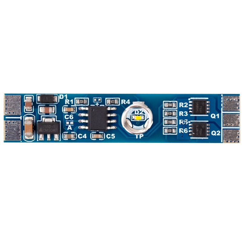 Dotykový vypínač CCT LED pásu do hliníkového profilu, stmievateľný, 12 V 96 W / 24 V 192 W (KM-VDS-06L)