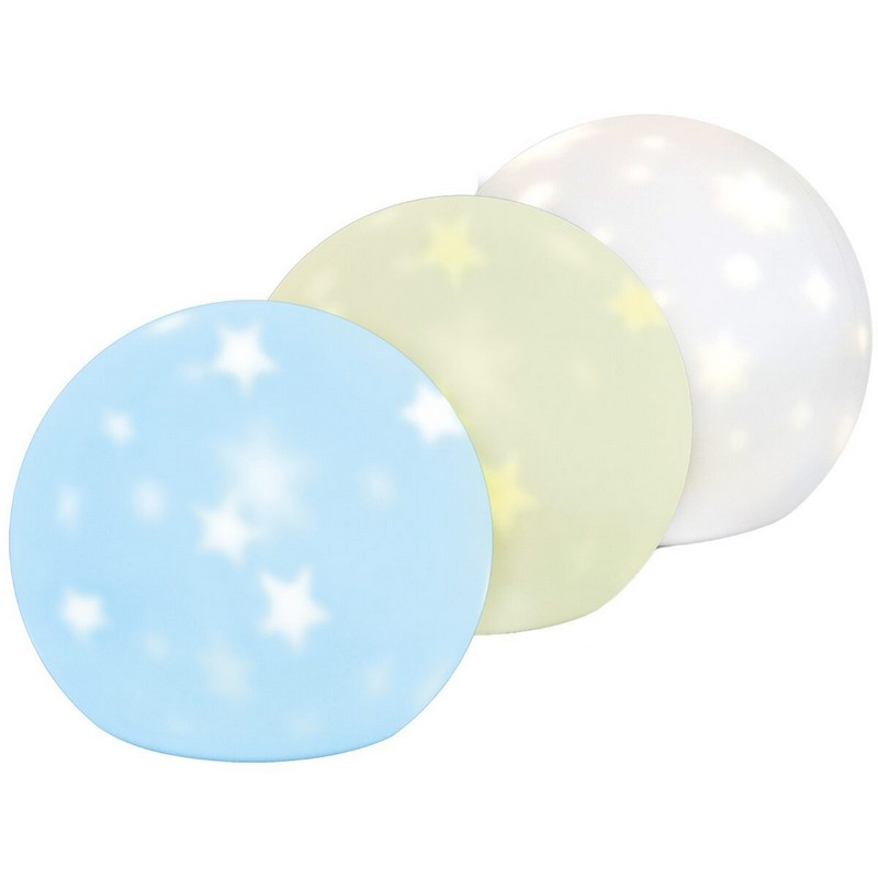Detská nabíjacia LED lampa MOON, 6 svetelných režimov, USB, biela