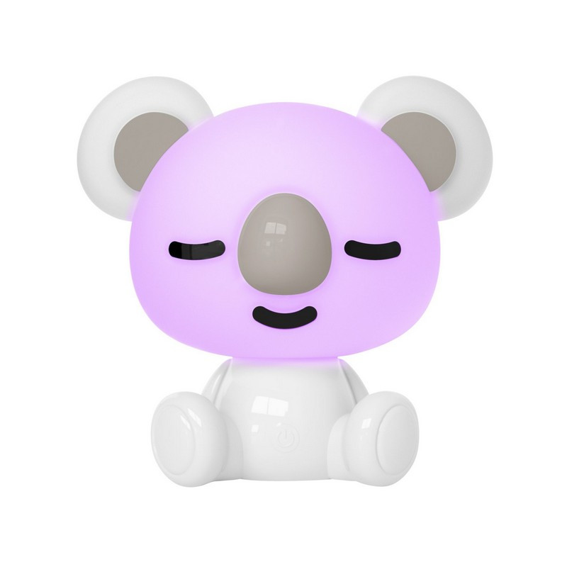 Detská nabíjacia LED lampa KOALA 2,5 W, biele a RGB svetlo, 8 úrovní