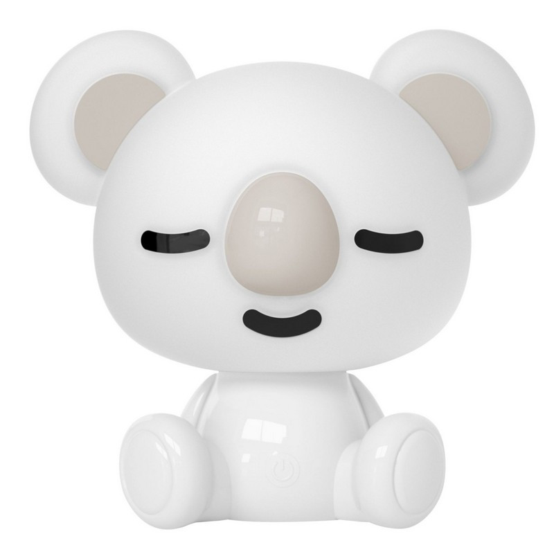Detská nabíjacia LED lampa KOALA 2,5 W, biele a RGB svetlo, 8 úrovní