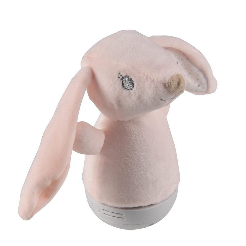 Detská plyšová lampa s uspávankami ZAJAC, RGB, 10 melódií