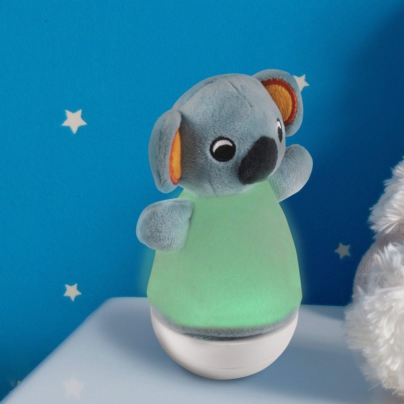 Detská plyšová lampa s uspávankami KOALA, RGB, 10 melódií