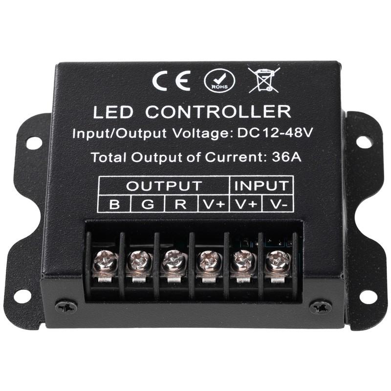 Ovládač pre RGB LED pásy s diaľkovým ovládaním RF, 12 V 432 W / 24 V 864 W (KM-RGB-15)