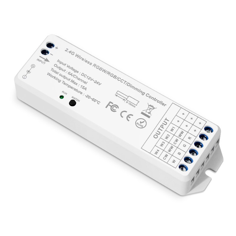 Univerzálny prijímač RF pre LED pásy, 12 V 180 W / 24 V 360 W