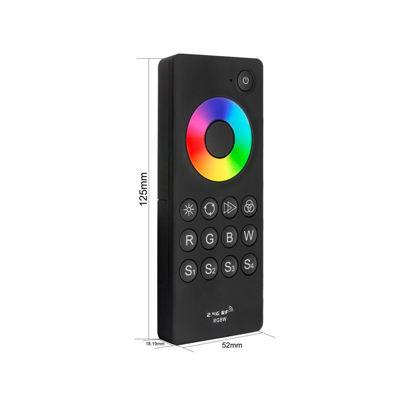 Diaľkový ovládač RF pre RGBW LED pásy (KM-RGBW-UNI-4)