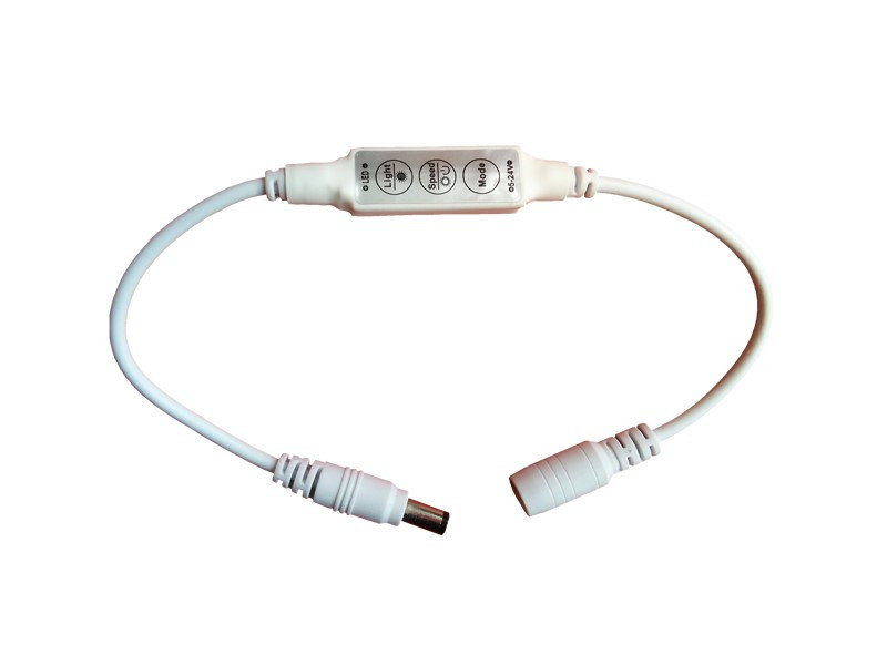 Stmievač pre jednofarebné LED pásy s tlačidlami, 12 V 72 W / 24 V 144 W (KM-W-01)