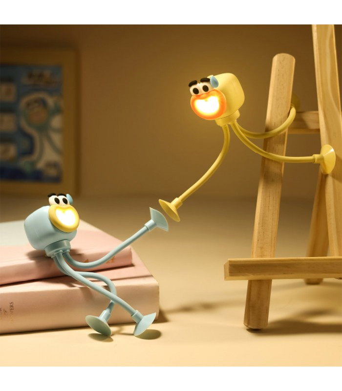 Detské nočné LED svetielko žabka MINI 0,5 W, na batérie 3× LR41, modrá