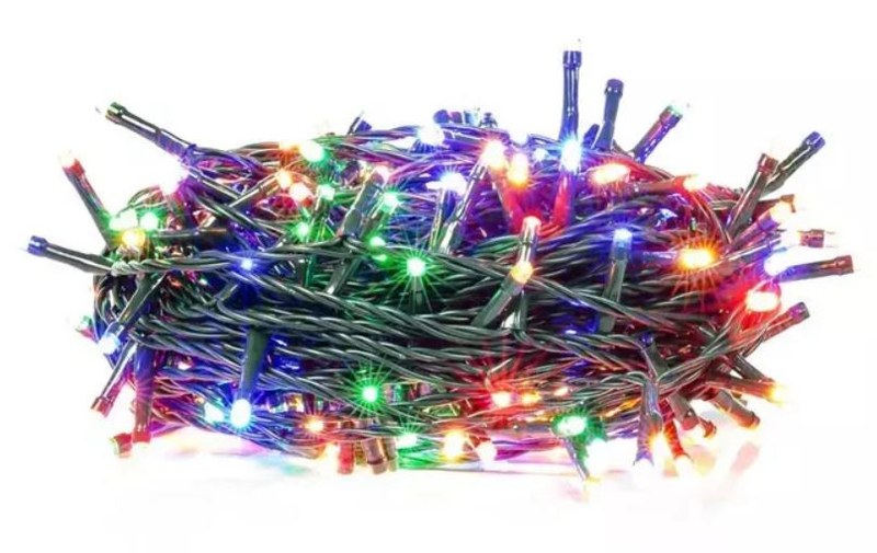 LED vianočná reťaz 630-21, 40 m, 800 LED, vonkajšia aj vnútorná, multicolor
