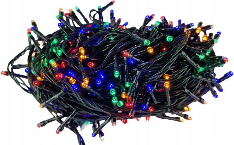 LED vianočná reťaz 642-21, 20 m, 400 LED, vonkajšia aj vnútorná, multicolor, časovač