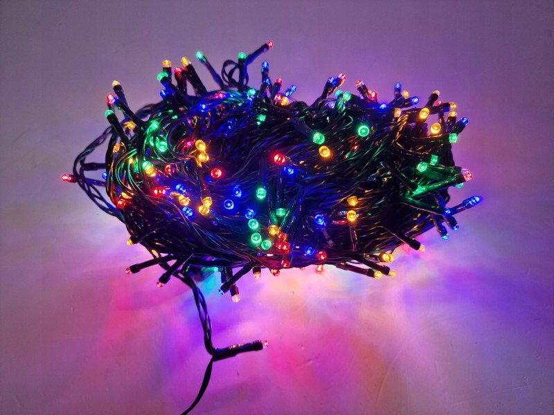 LED vianočná reťaz 642-21, 20 m, 400 LED, vonkajšia aj vnútorná, multicolor, časovač