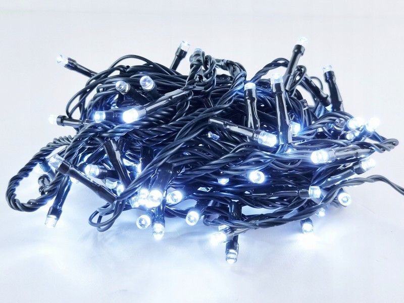 LED vianočná reťaz 644-21, 20 m, 400 LED, vonkajšia aj vnútorná, studená biela, diaľkové ovládanie a časovač