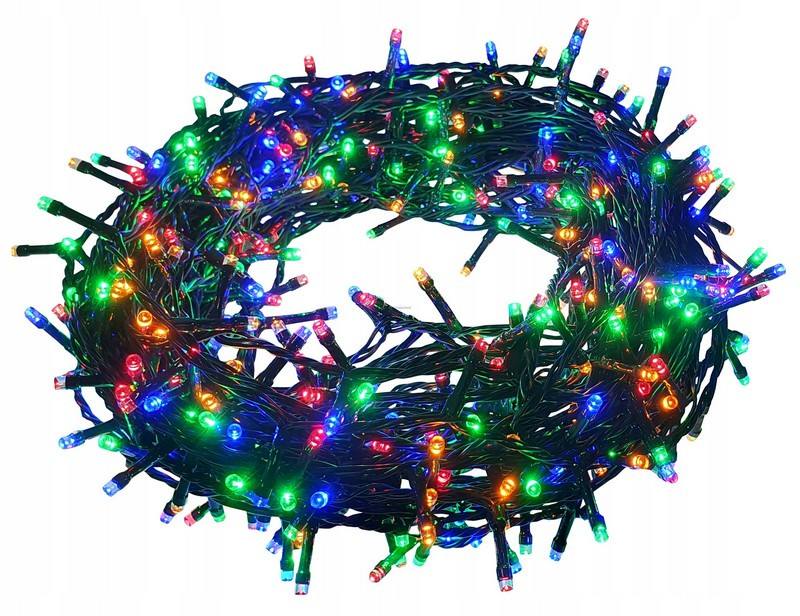 LED vianočná reťaz 644-21, 20 m, 400 LED, vonkajšia aj vnútorná, multicolor, diaľkové ovládanie a časovač