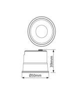 LED bodové svietidlo FUTURA, 9 W, Ø 5 cm, CCT, biele