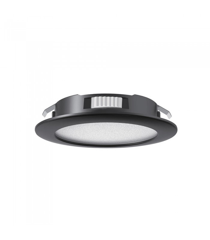 LED nábytkové svietidlo FURNILUX, 4 W, Ø 7 cm, IP44, čierne