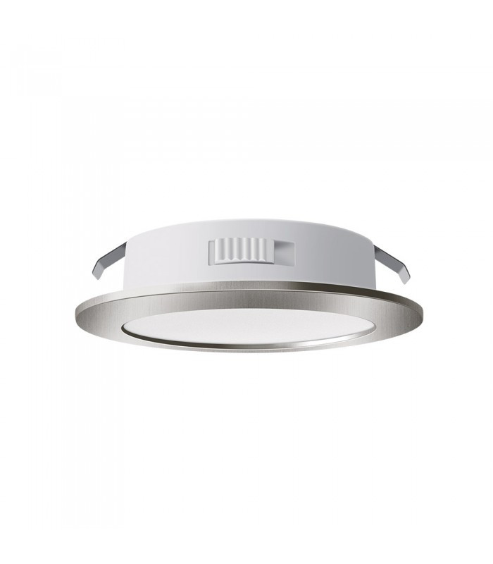 LED nábytkové svietidlo FURNILUX, 4 W, Ø 7 cm, IP44, matný chrom