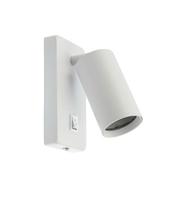 LED nástenné svietidlo LUMO-W, Ø 5,5 cm, biele