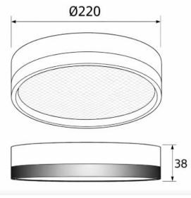 LED stropné svietidlo PLUTO, 24 W, CCT, IP44, biele