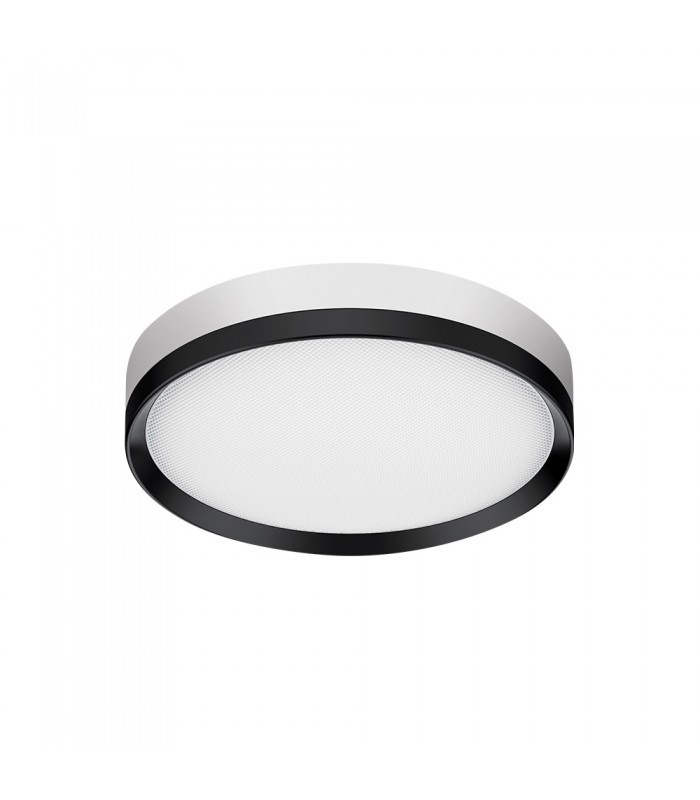 LED stropné svietidlo PLUTO, 24 W, CCT, IP44, čierne