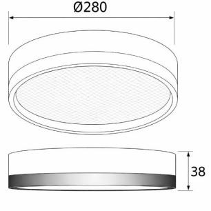 LED stropné svietidlo PLUTO, 30 W, CCT, IP44, biele