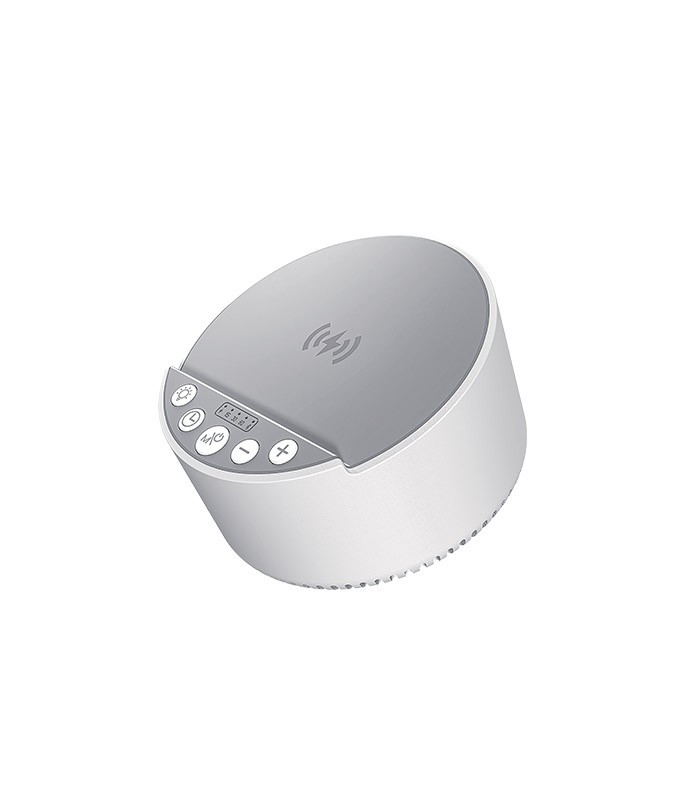 LED stolová lampa s reproduktorom BEAT, 18 W, Ø 10 cm, 2700 K, biela