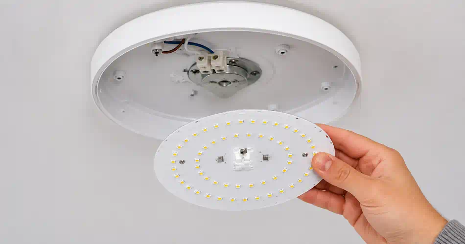 LED magnetický modul – rýchla výmena svetelného zdroja v stropnom svietidle