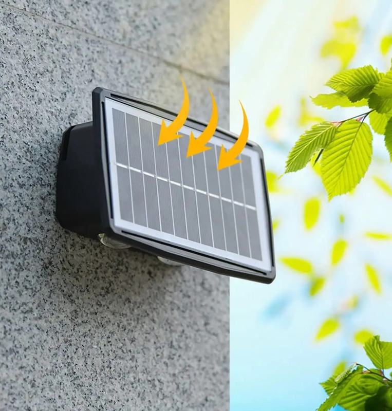 Solárne nástenné LED svetlo so súmrakovým senzorom, 60 lm, teplá aj studená biela, IP44 (WL917)