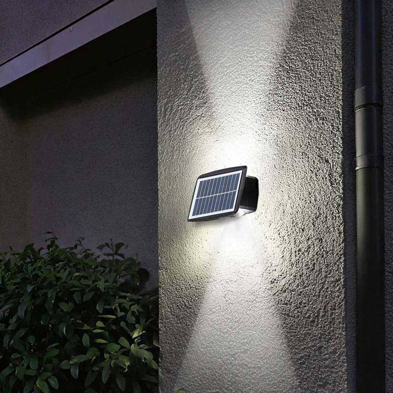 Solárne nástenné LED svetlo so súmrakovým senzorom, 60 lm, teplá aj studená biela, IP44 (WL917)