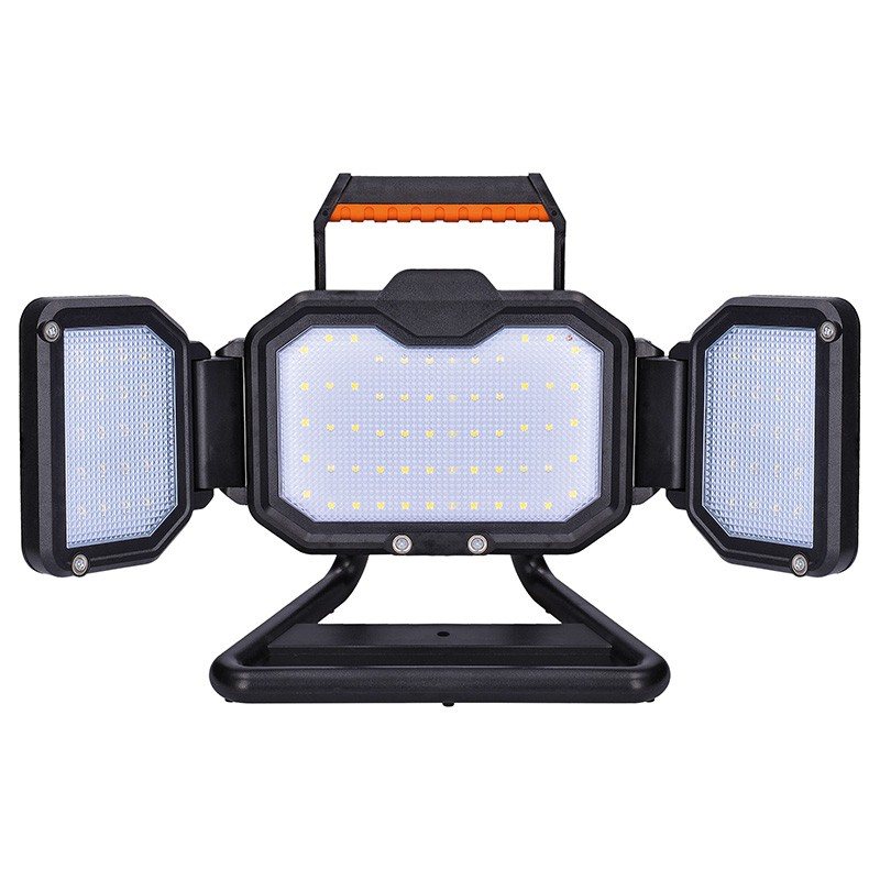 Nabíjací LED reflektor 30 W, 3000 lm, 4000 K, IP54, USB-C (WM-30W-RE)